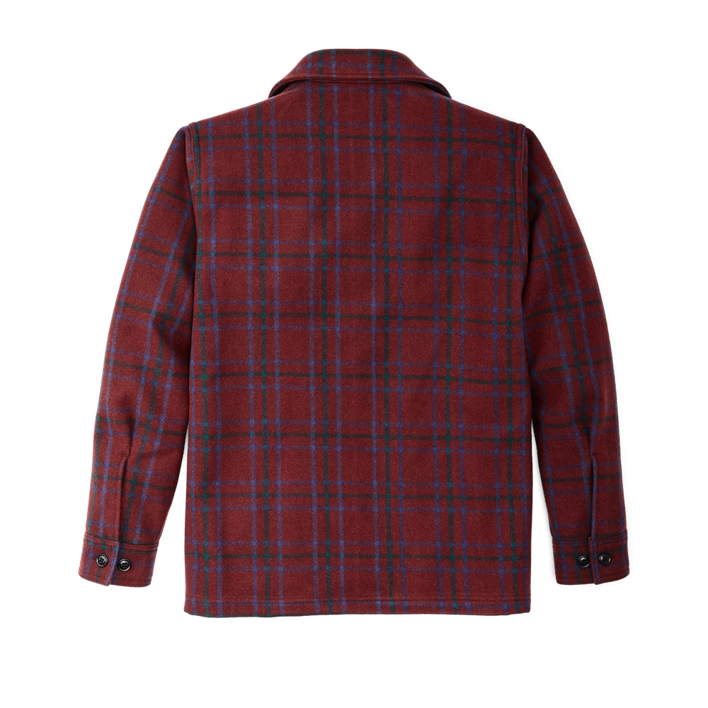 Alternate view of the Filson Seattle Wool Jac-shirt - Deep Red Blue Green
