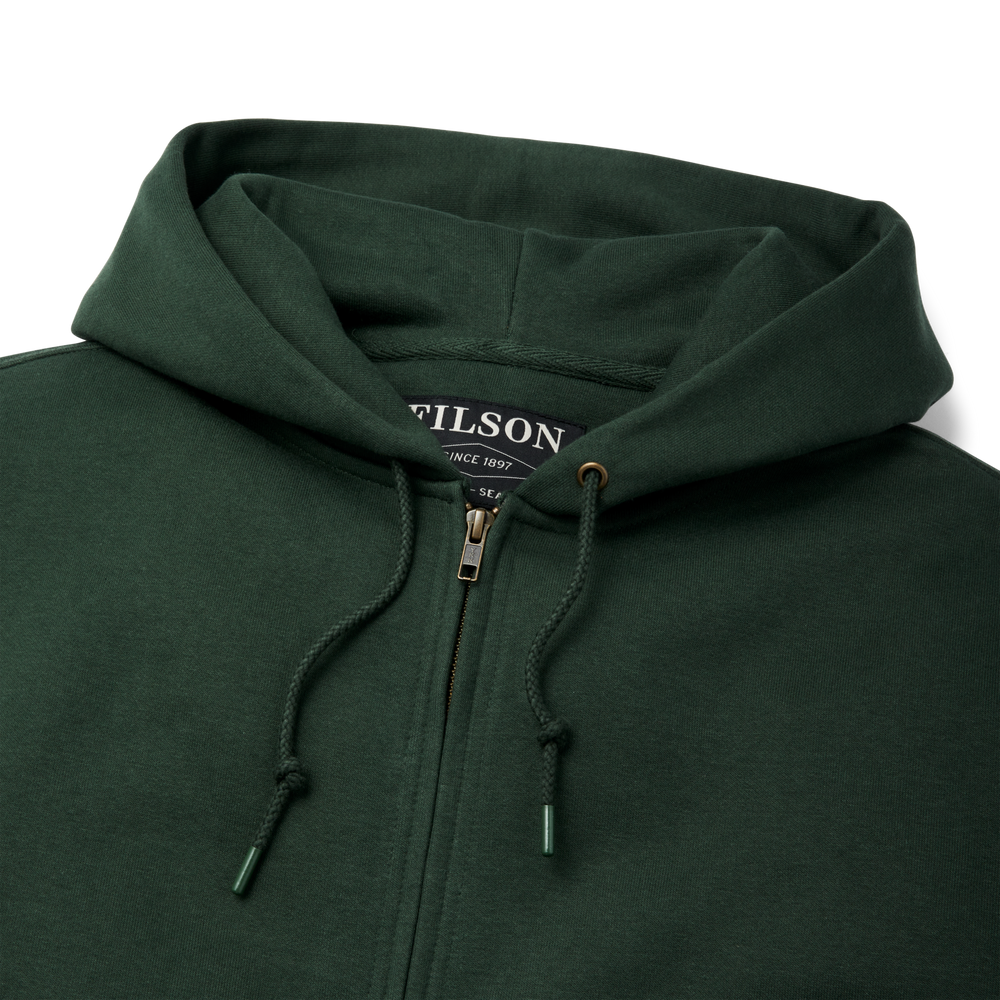 Alternate view of the Filson Prospector Full-zip Hoodie - Dark Moss