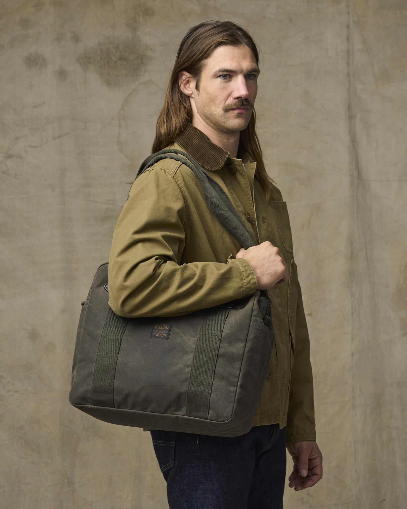 Tin Cloth Zipper Tote Bag | Filson Tin Cloth Zipper Tote Bag | Filson