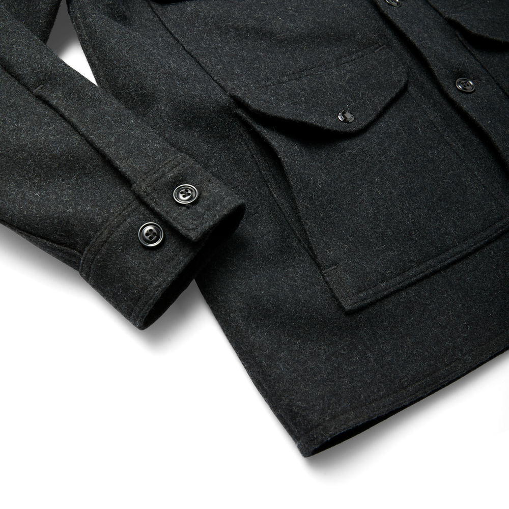 Alternate view of the Filson Mackinaw Wool Cruiser Jacket - Charcoal / Solid