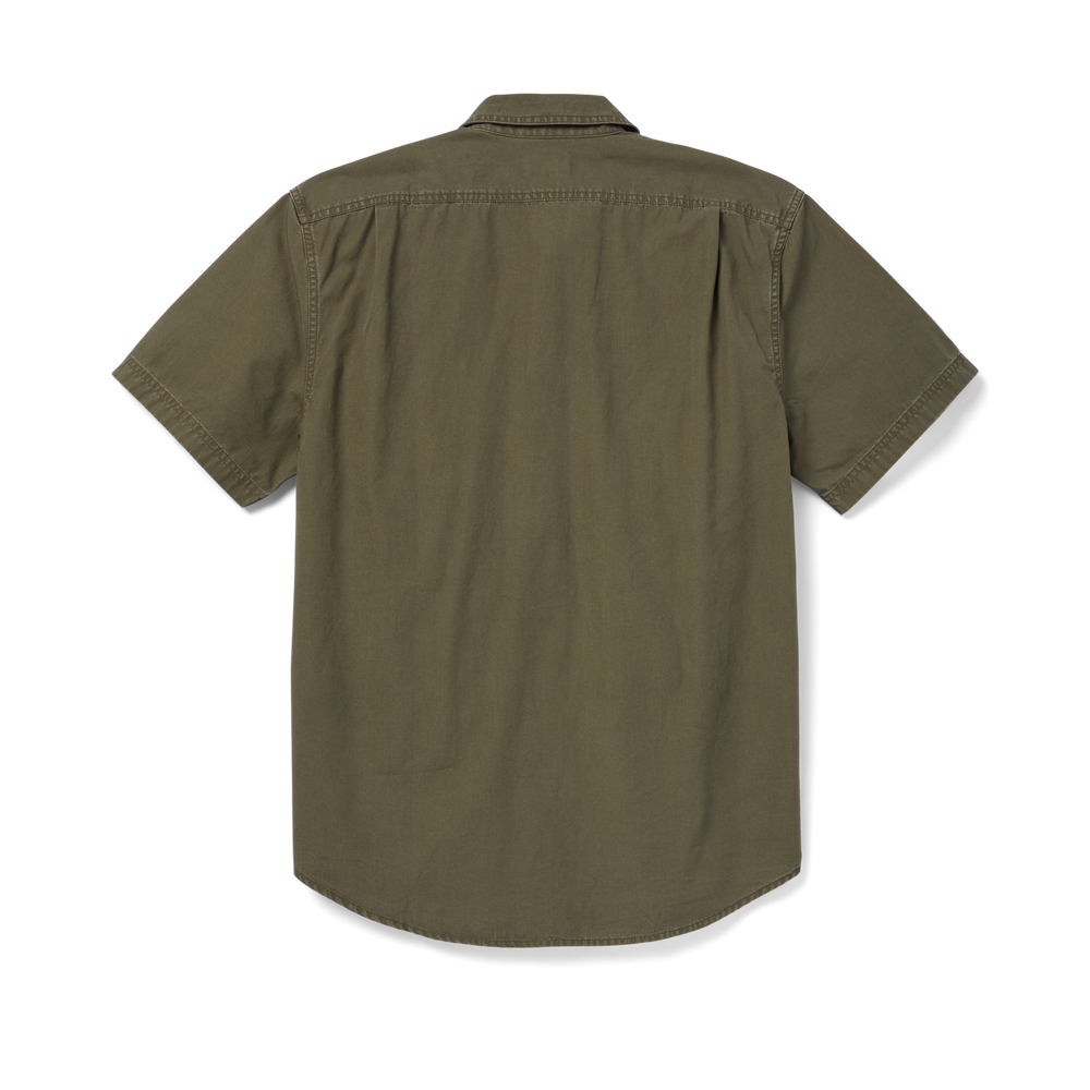 Alternate view of the Filson Short Sleeve Field Shirt - Light Olive Brown