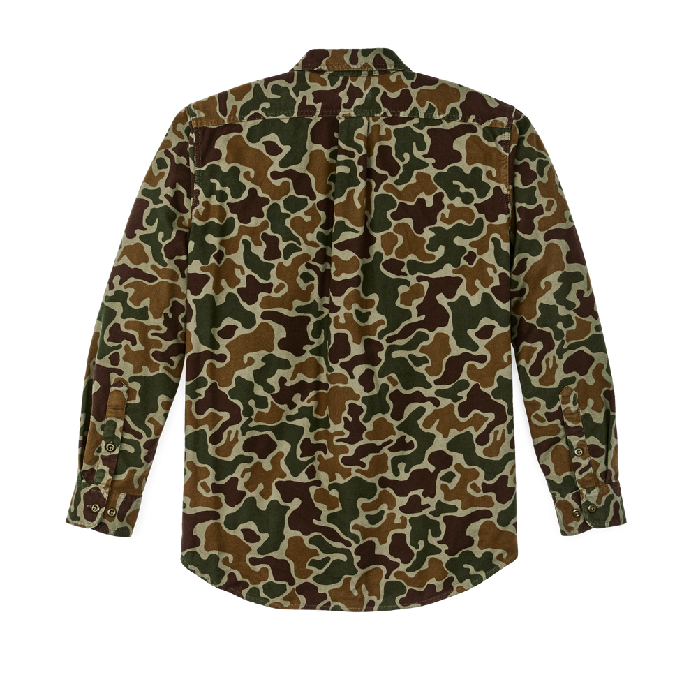 Alternate view of the Filson Field Flannel Shirt - Frog Camo