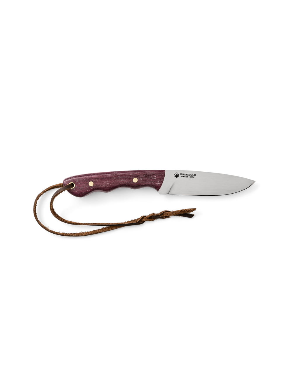 Graycloud Outfitter Knife - Purpleheart Wood