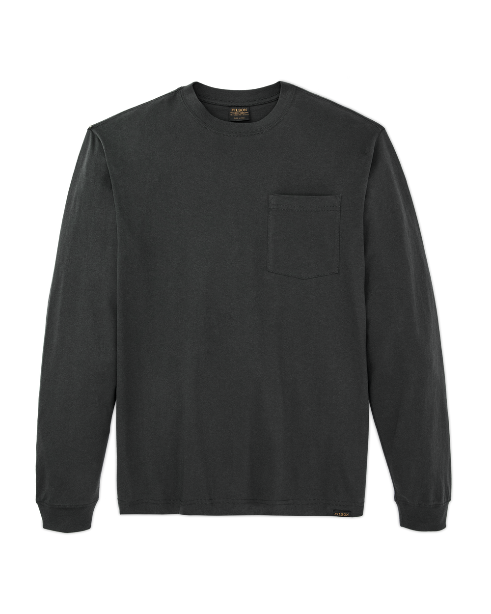 Long Sleeve Outfitter Pocket T-Shirt - Faded Black