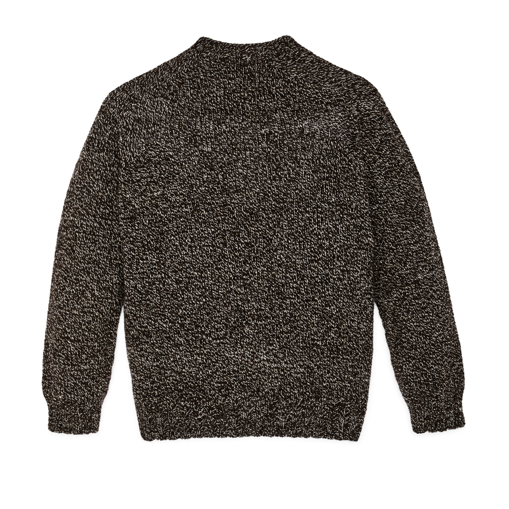 Alternate view of the Filson Heritage 3-gauge Wool Sweater - Brown / Oat Marled
