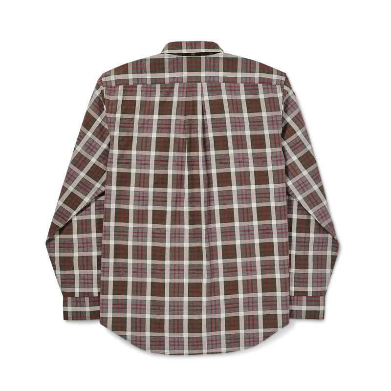 Sutter Sport Shirt - Brown/burgundy/cream Plaid