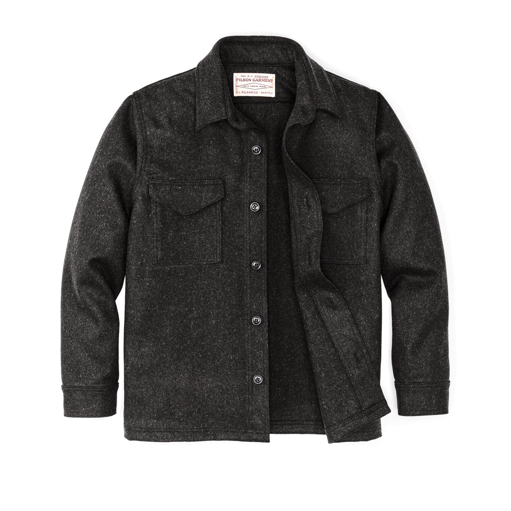 Alternate view of the Filson Seattle Wool Jac-shirt - Charcoal Gray