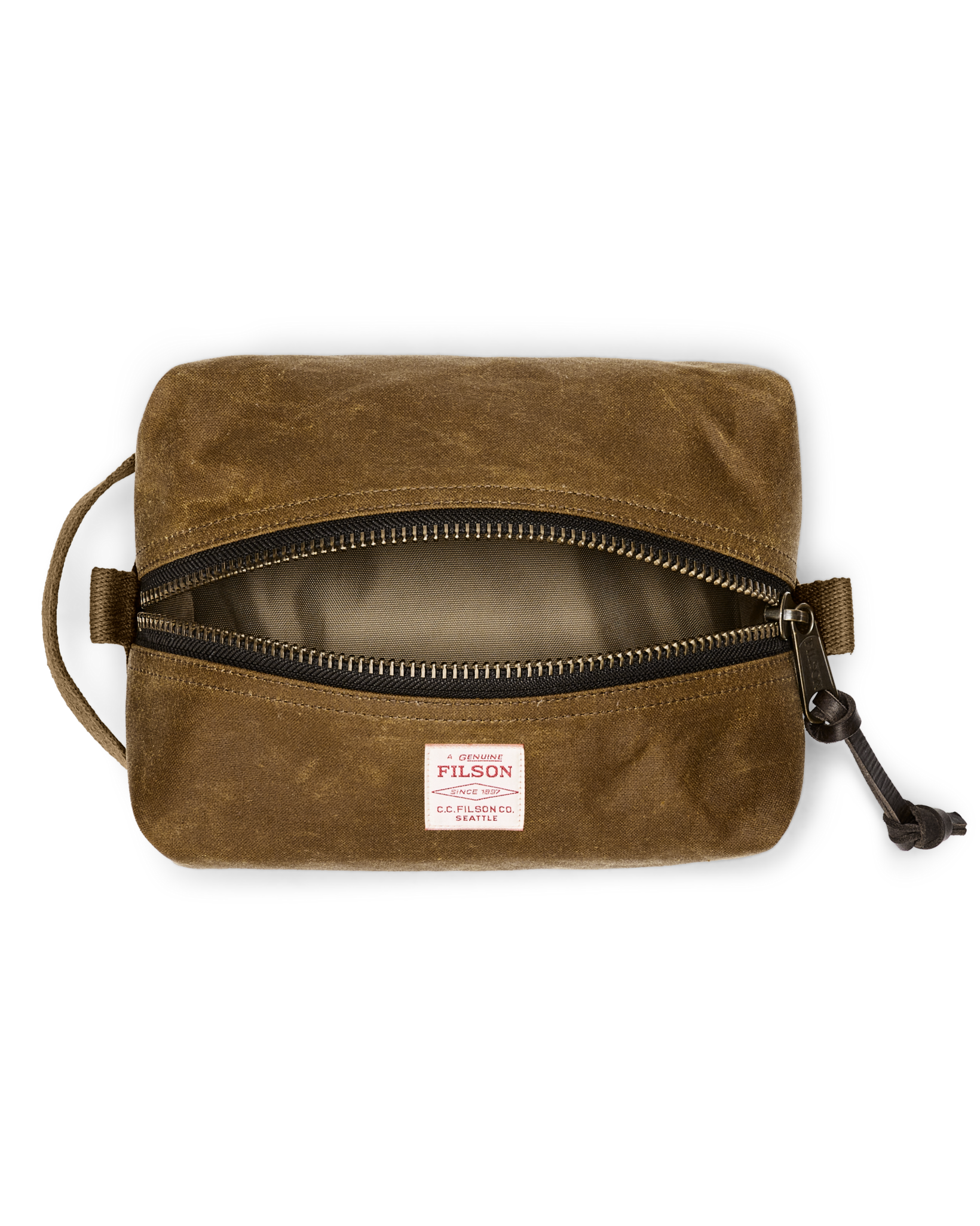 Alternate view of the Filson Tin Cloth Travel Kit - Dark Tan