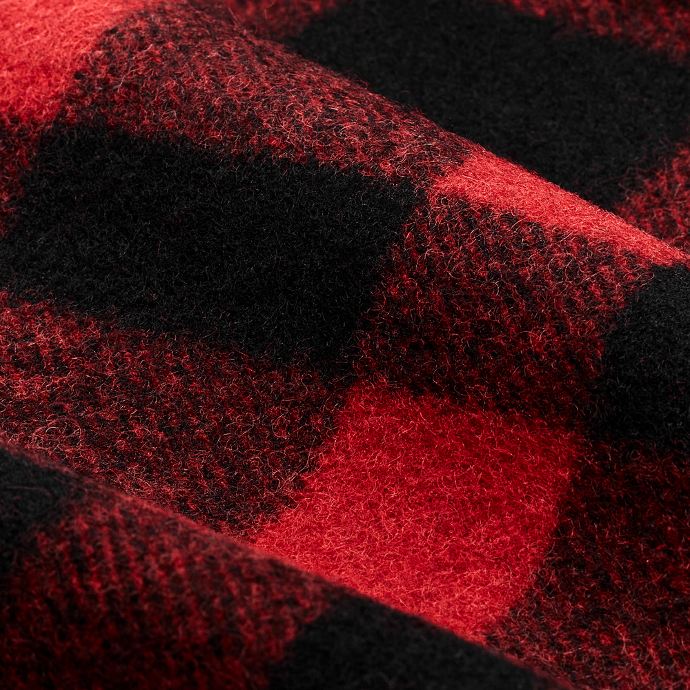 Alternate view of the Filson Filson Hockey Mackinaw Wool Cruiser - Red / Black Plaid