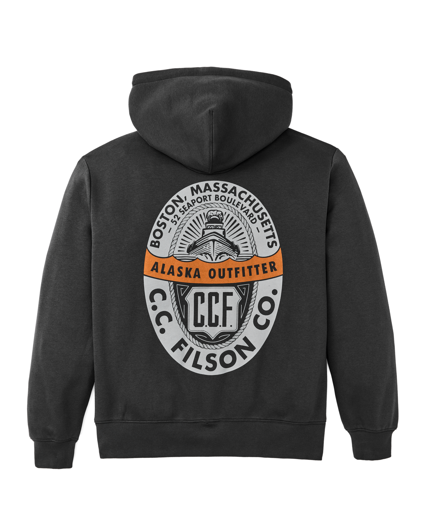 Boston Graphic Hoodie - Faded Black