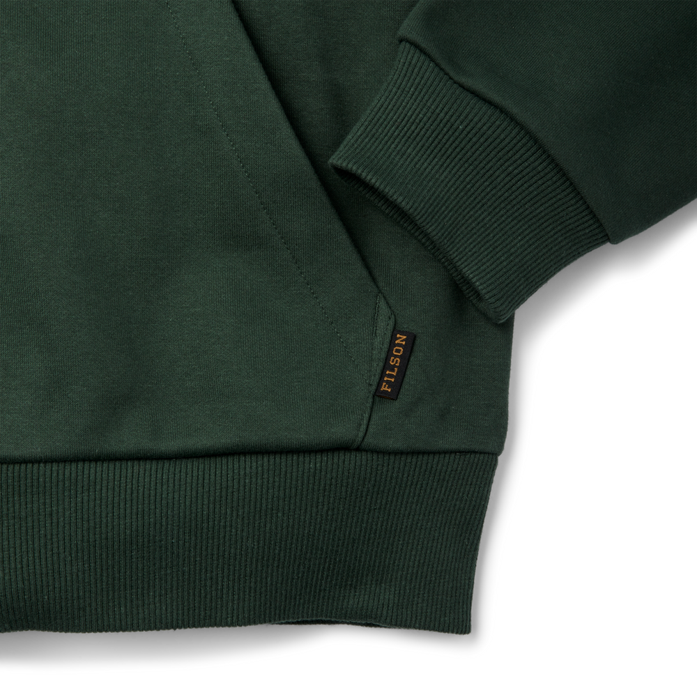 Alternate view of the Filson Prospector Full-zip Hoodie - Dark Moss