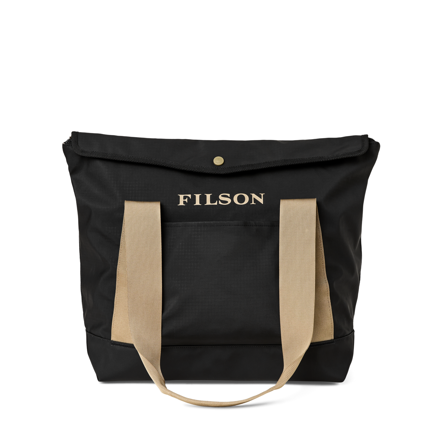 Front-facing image of the Filson All-Weather Tote Bag - Black / Covert