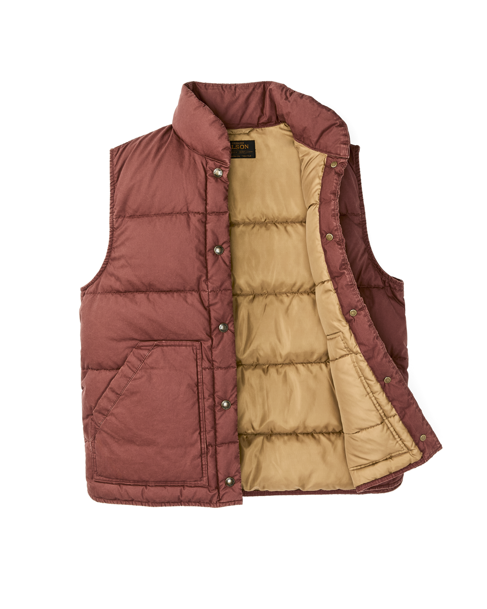 Women's Heritage Cotton Down Vest - Smoked Paprika
