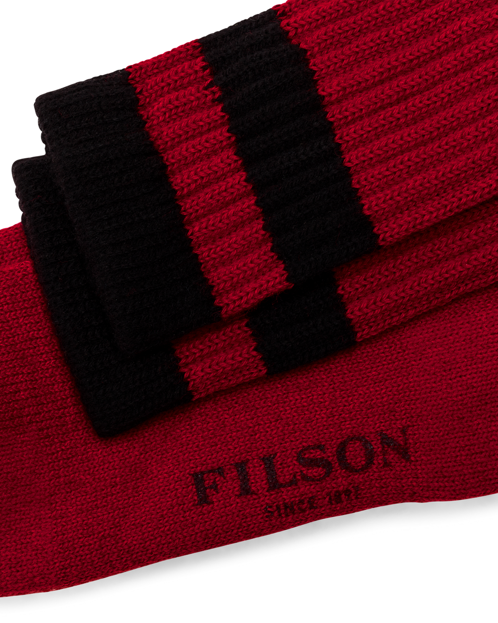 1970s Logger Thermal Socks - Scarlet