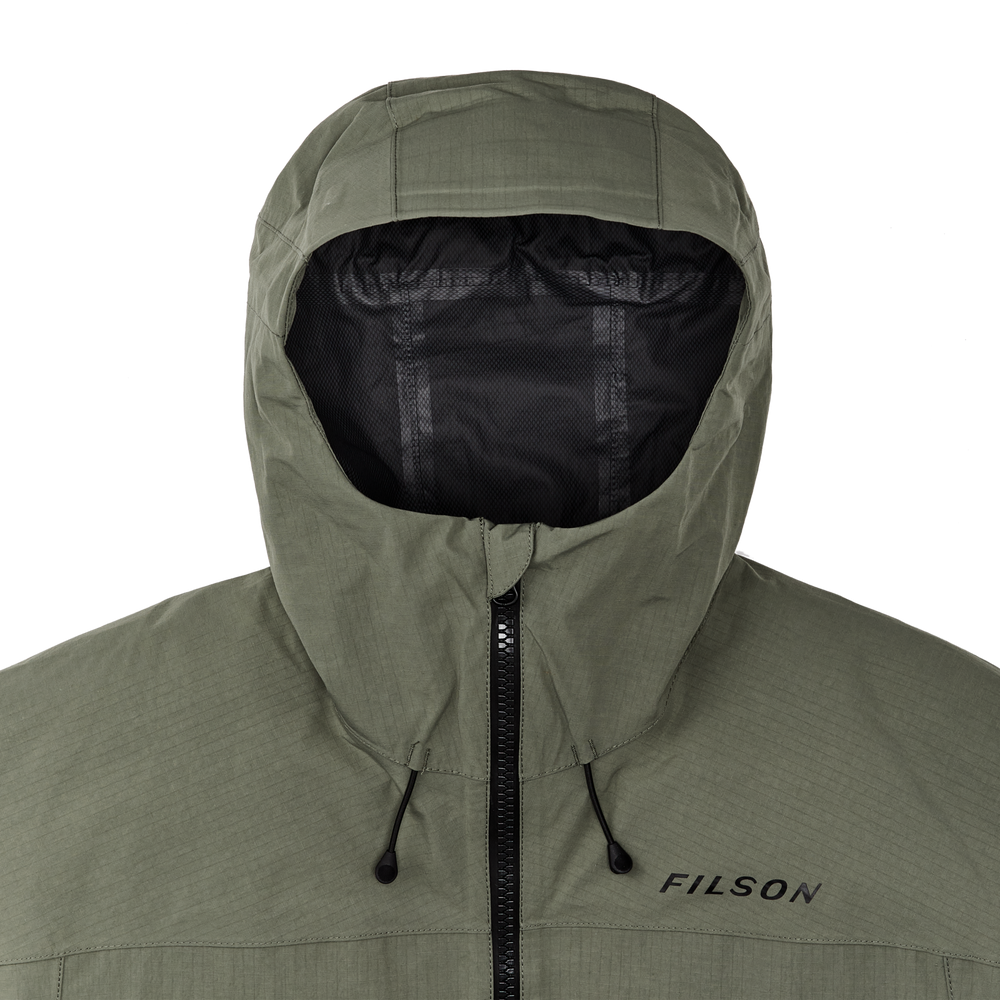 Alternate view of the Filson Swiftwater Rain Jacket - Service Green