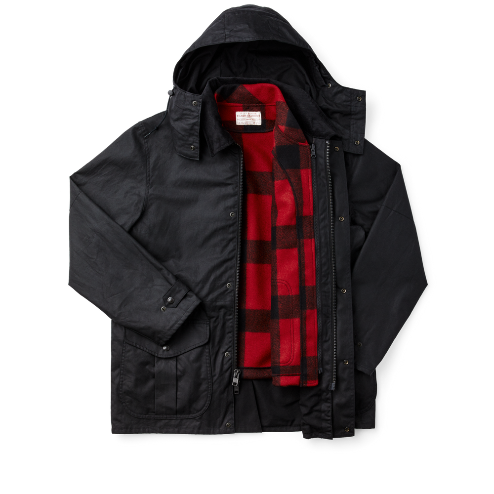 Alternate view of the Filson Mackinaw Wool Vest Liner - Red/black Plaid