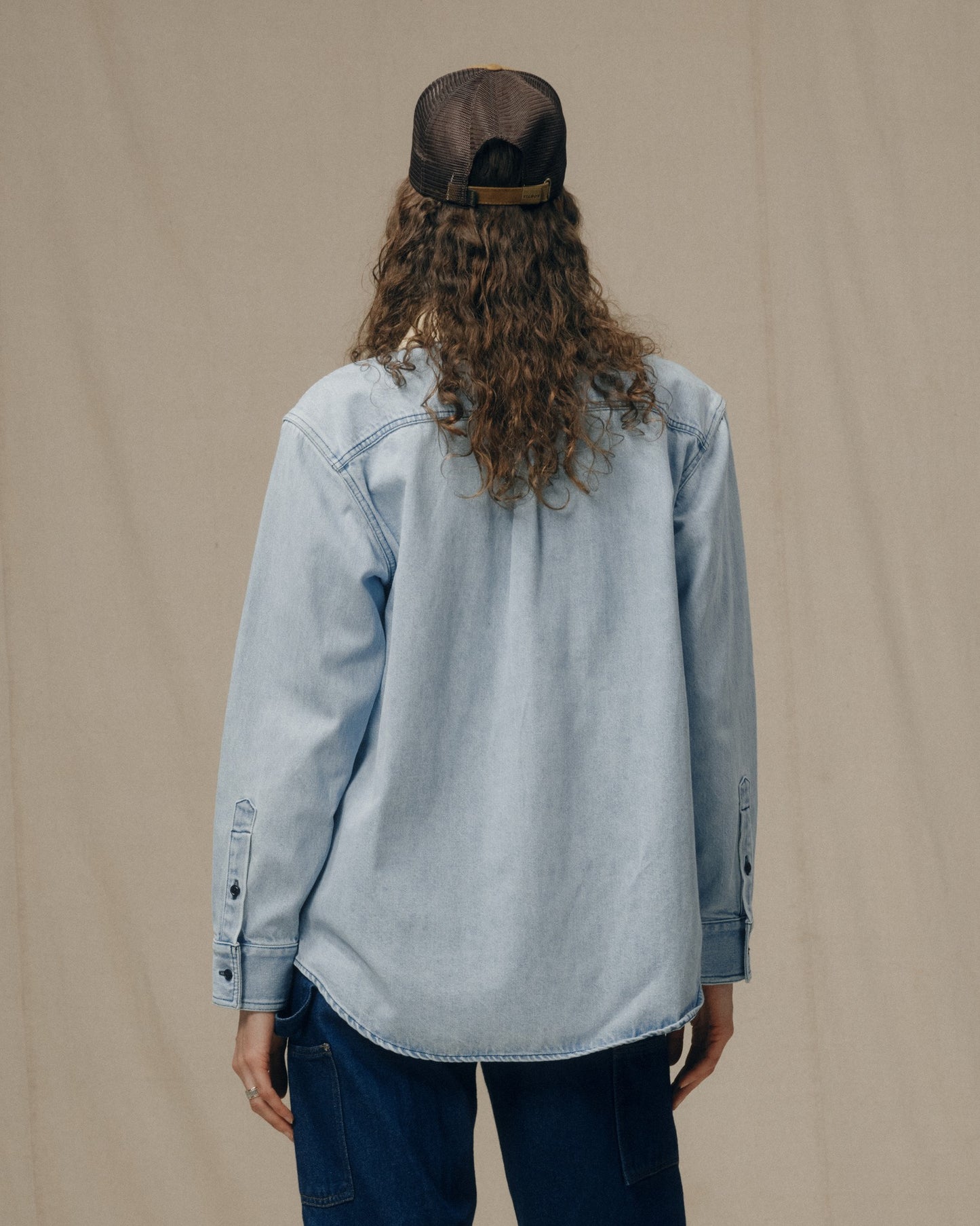 Women's Denim Work Shirt - Light Indigo