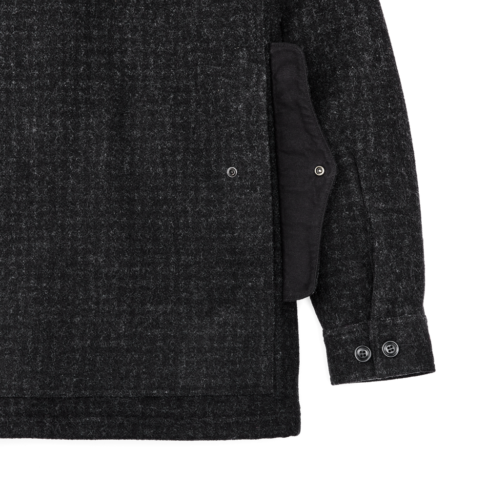 Alternate view of the Filson Mackinaw Wool Insulated Cruiser Jacket - Black Marl /  Heather Check