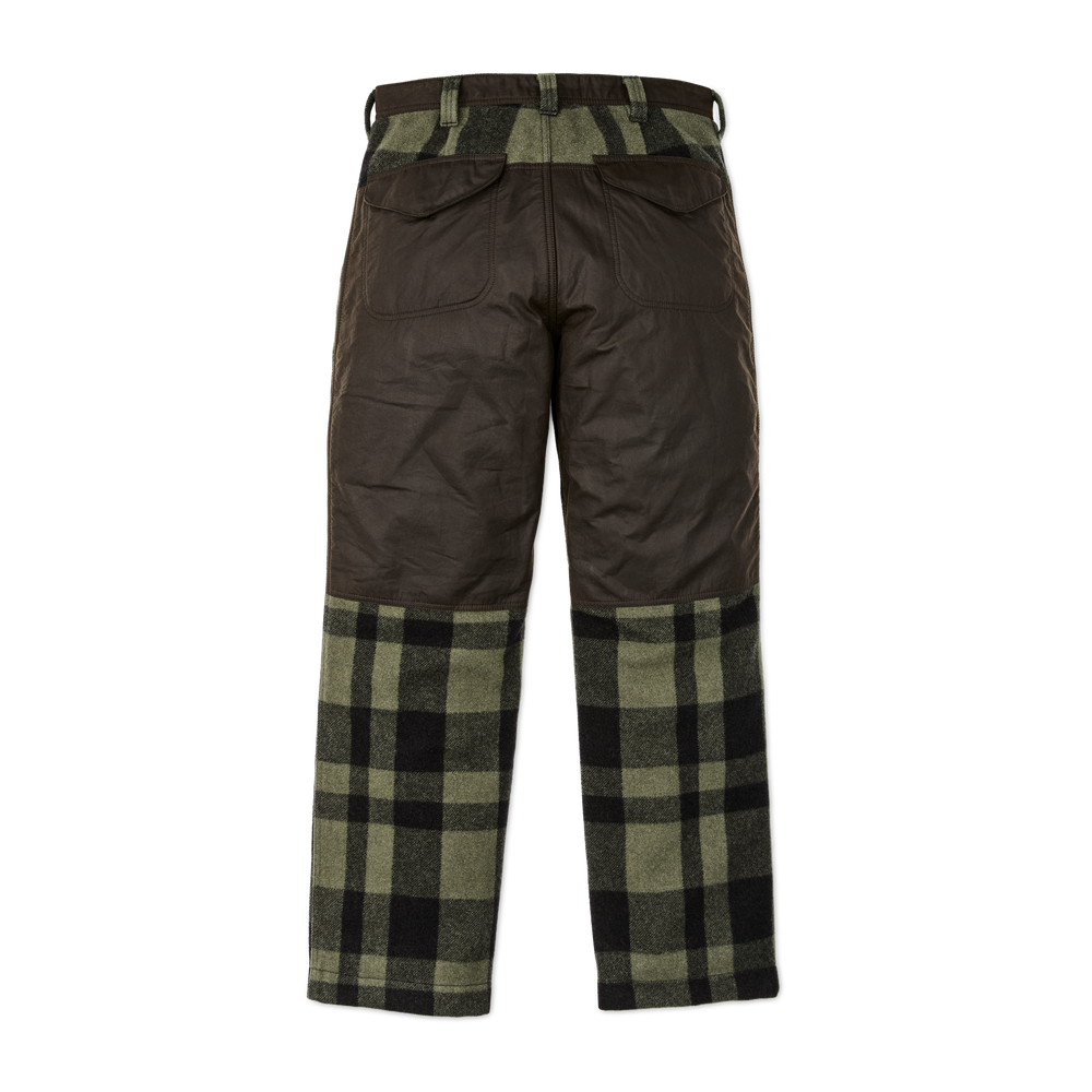 Alternate view of the Filson Mackinaw Wool Hunting Pants - Otter Green / Black Heritage Plaid X