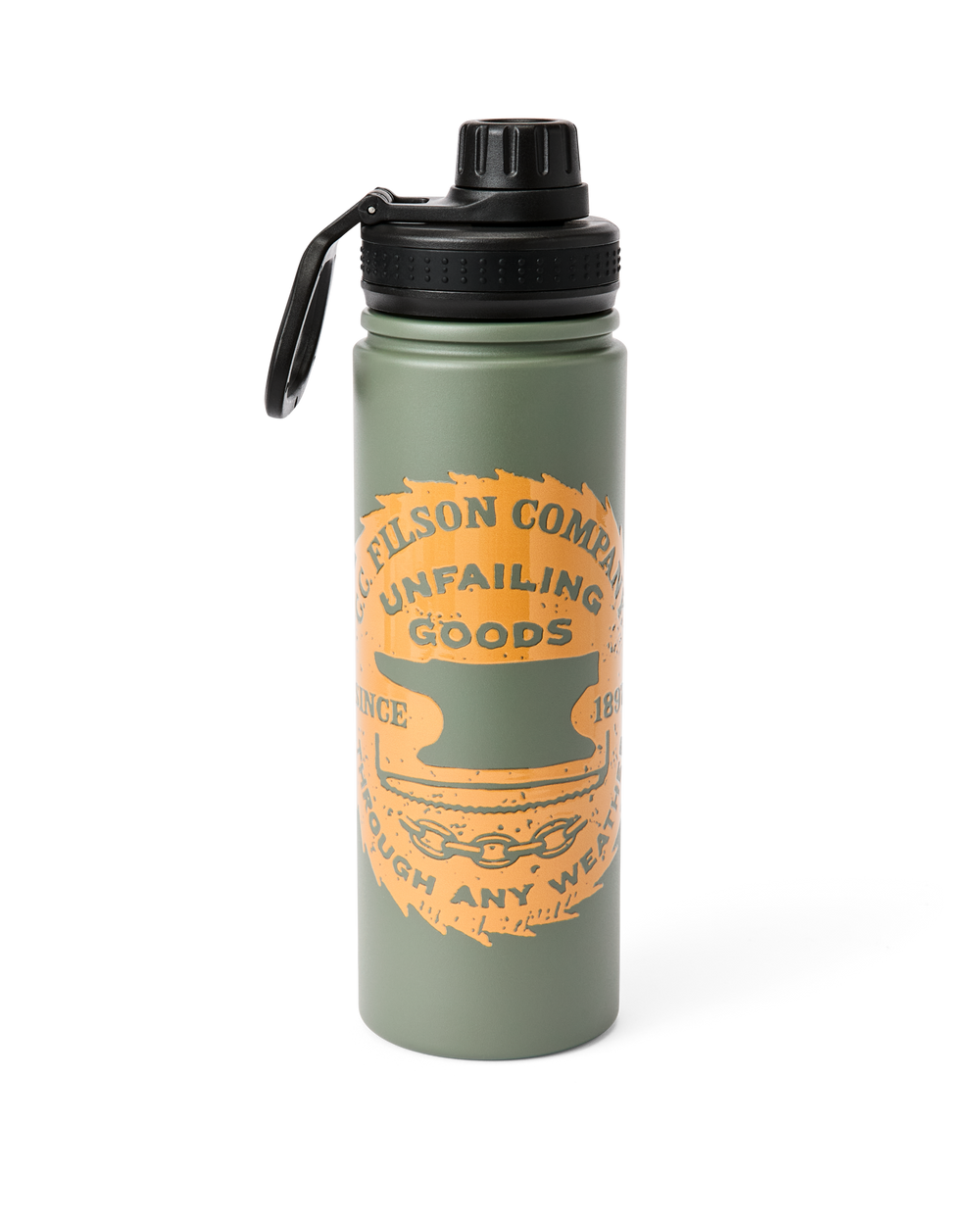 Saw Graphic Insulated Water Bottle - Green