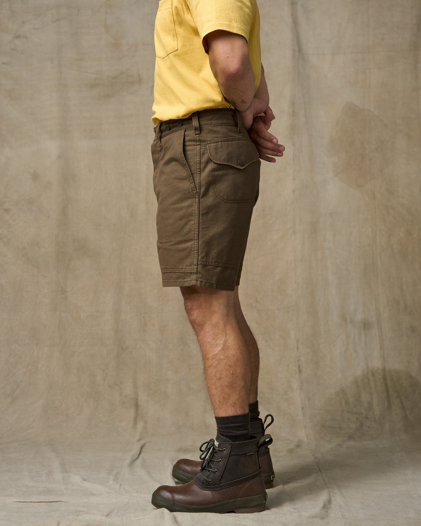 Dry Tin Cloth Shorts - Marsh Olive