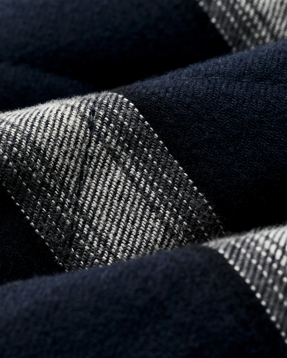 Insulated Flannel Jac-Shirt - Navy / Cream Plaid