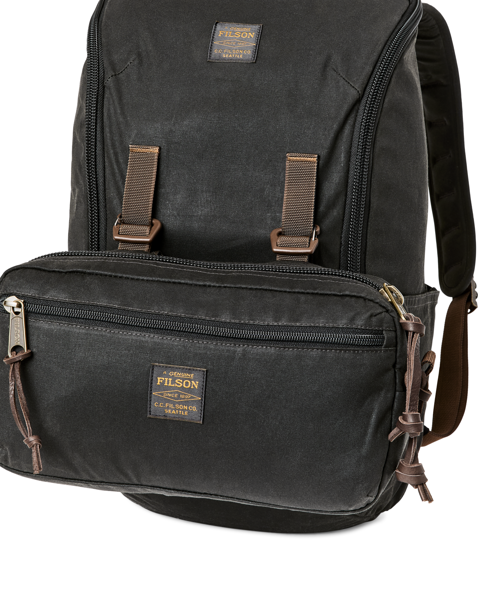 Trapper Creek 28L Backpack - Dark Timber | Filson