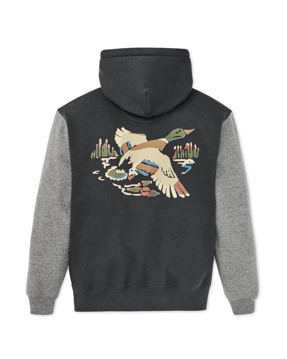 Mallard Graphic Hoodie - Faded Black