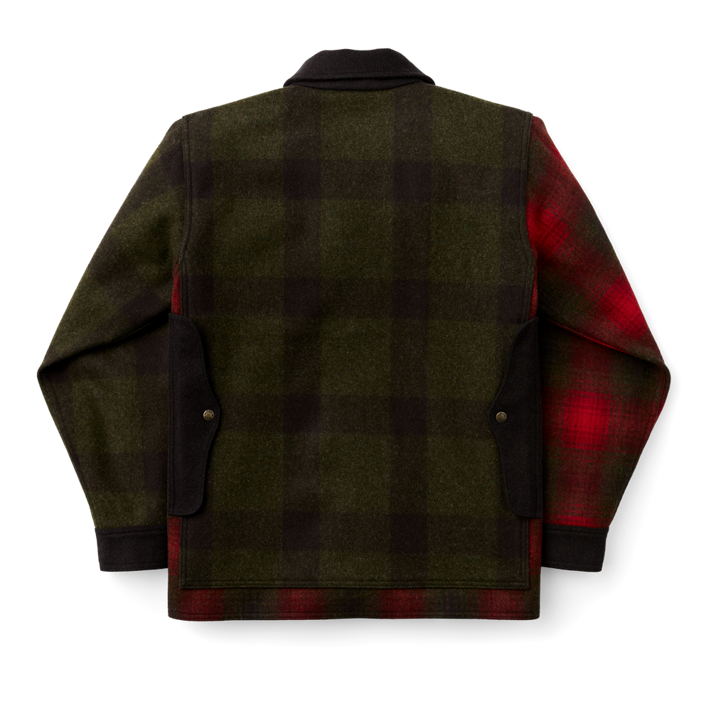 Alternate view of the Filson 125th Anniversary Archival Mackinaw Wool Cruiser - Red Patchwork
