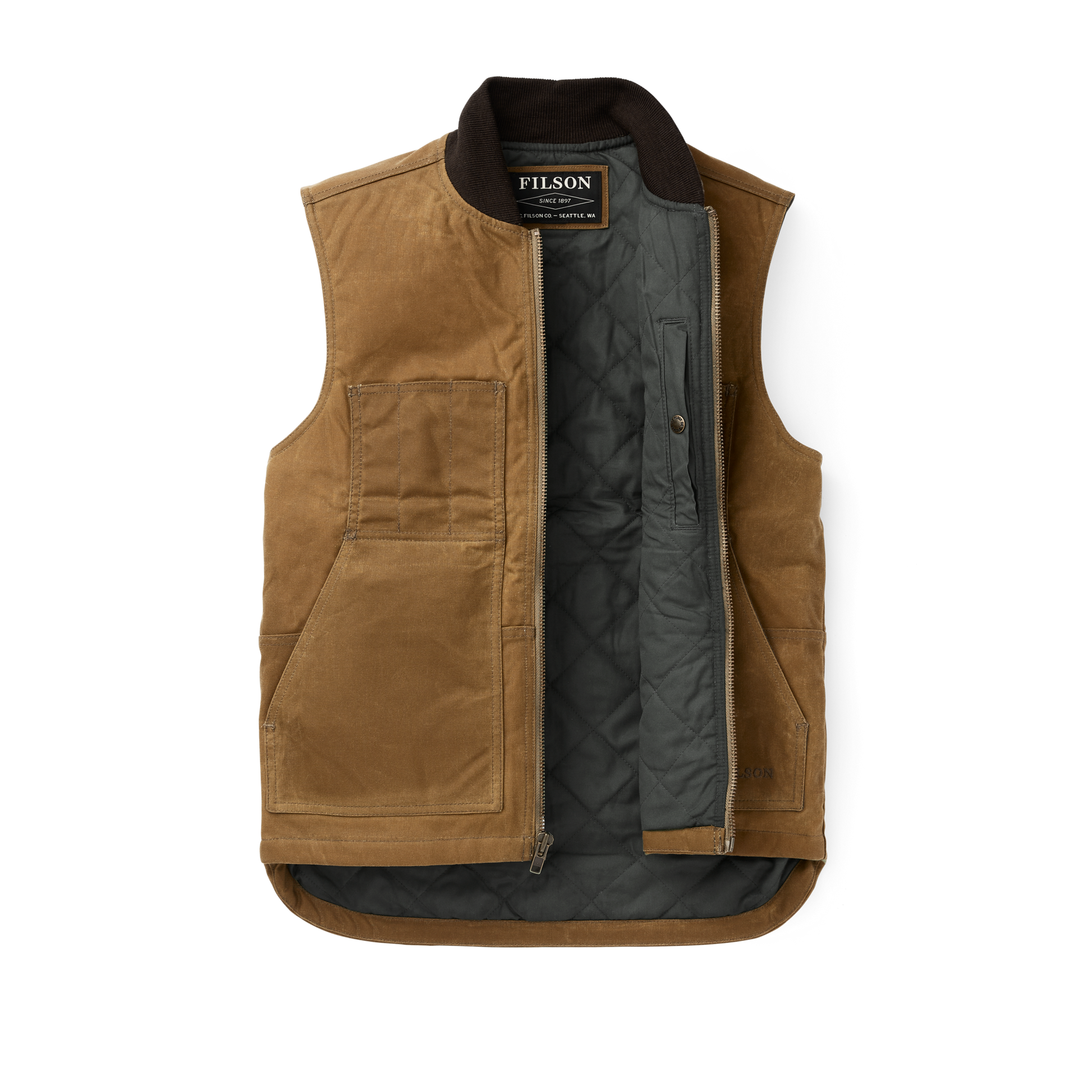 Waxed Canvas Insulated Work Vest | Filson Waxed Canvas Insulated Work Vest | Filson