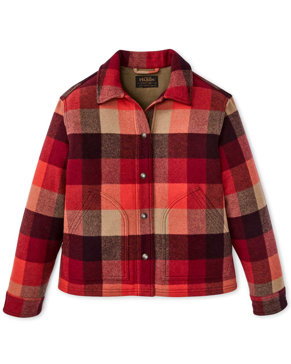 Women's Spokane Insulated Jacket - Red / Burgundy Plaid