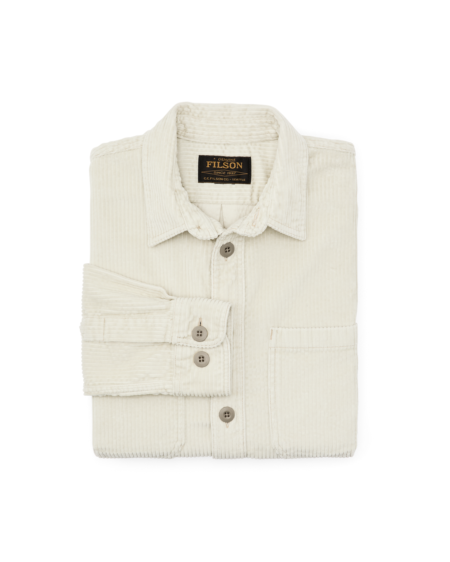 Alternate view of the Filson 6-wale Corduroy Shirt - Khaki