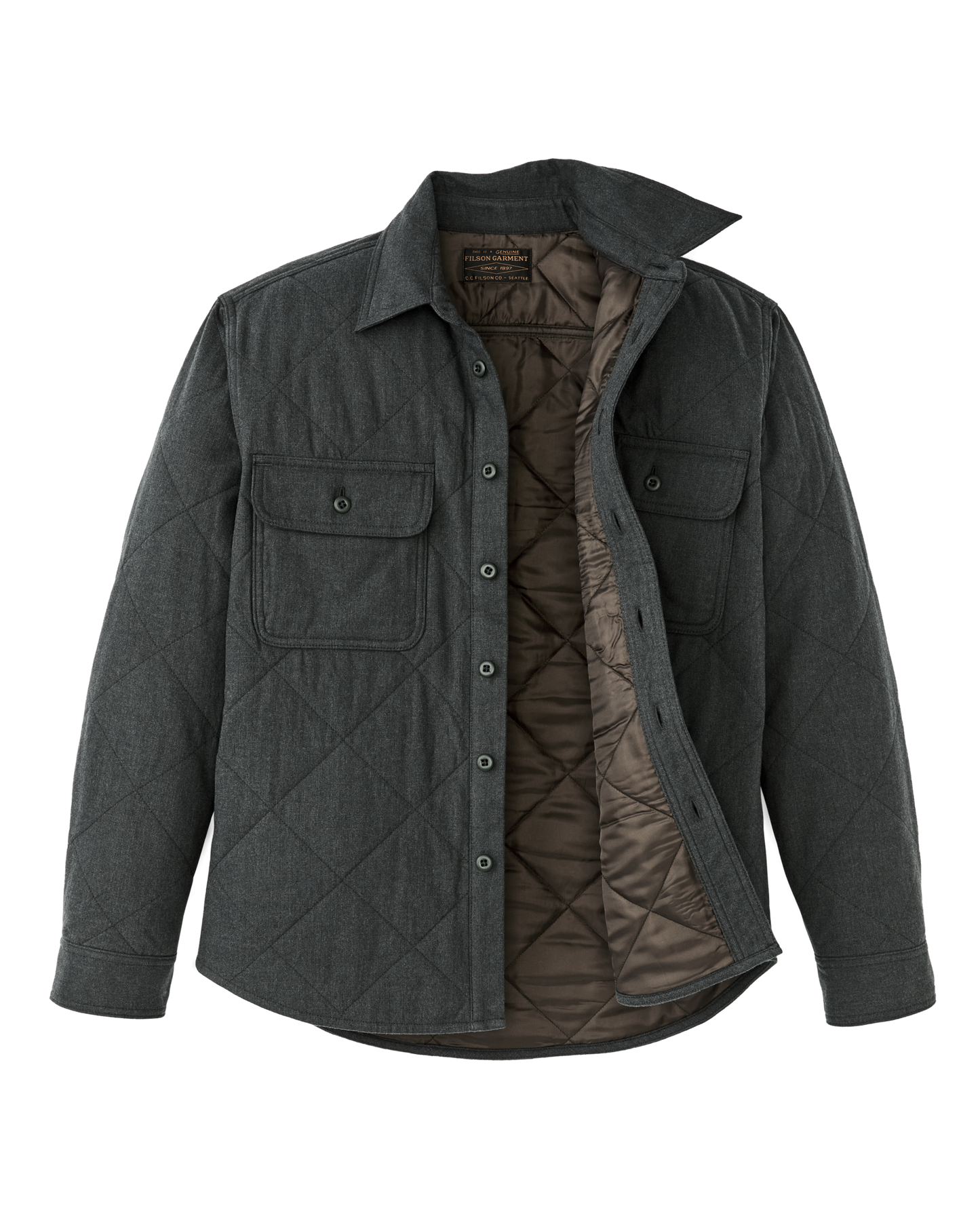 Insulated Flannel Shirt - Charcoal