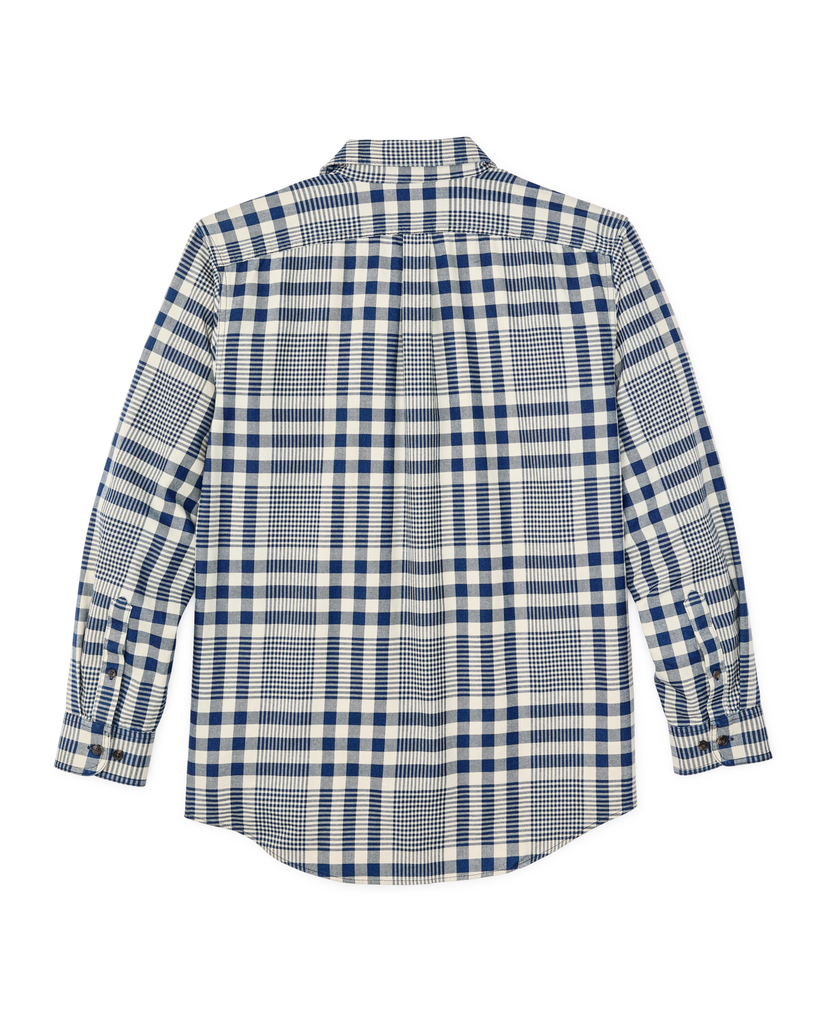 Alternate view of the Filson Lightweight Alaskan Guide Shirt - Indigo Multi Plaid