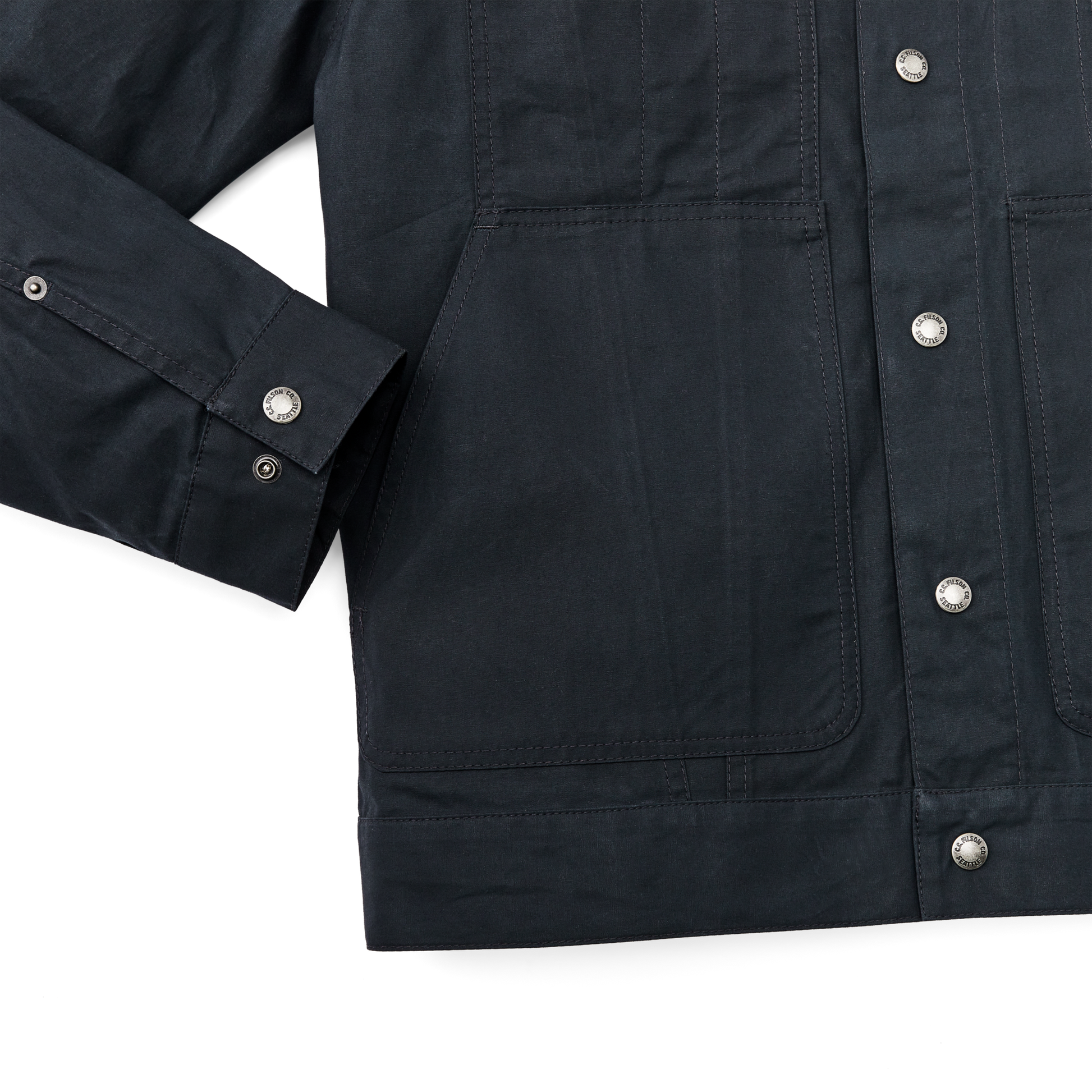 Dry Wax Short Cruiser Jacket - Navy | Filson Dry Wax Short Cruiser Jacket - Navy | Filson
