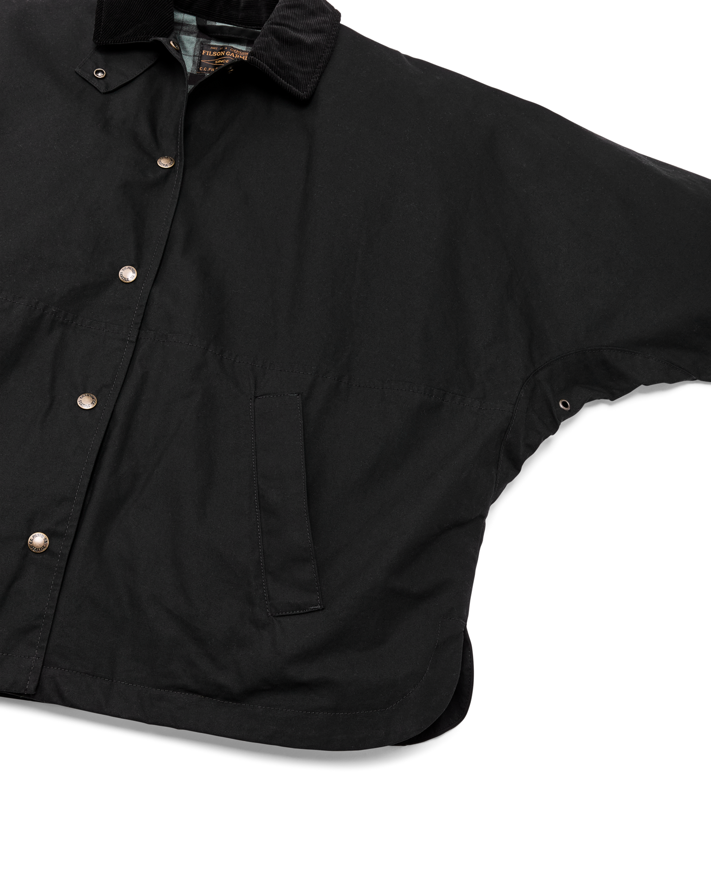 Women's Harbor Front Waxed Jacket - Black