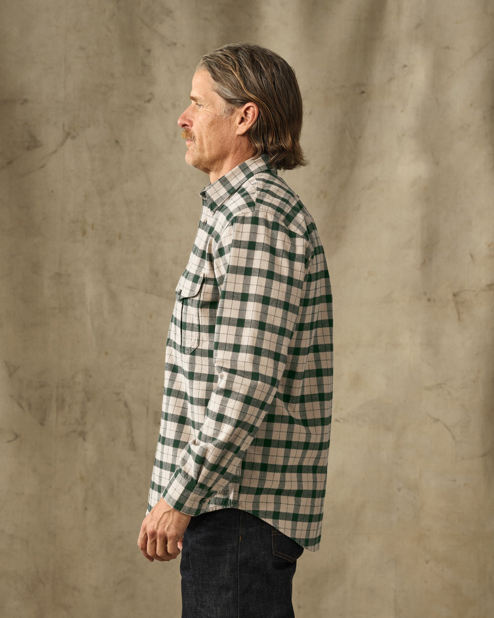 Alaskan Guide Shirt - Oatmeal / Pine Plaid