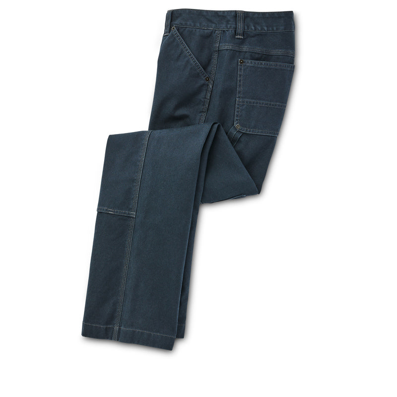 Wmn's Canvas Straight-Leg Pants - Dark Navy
