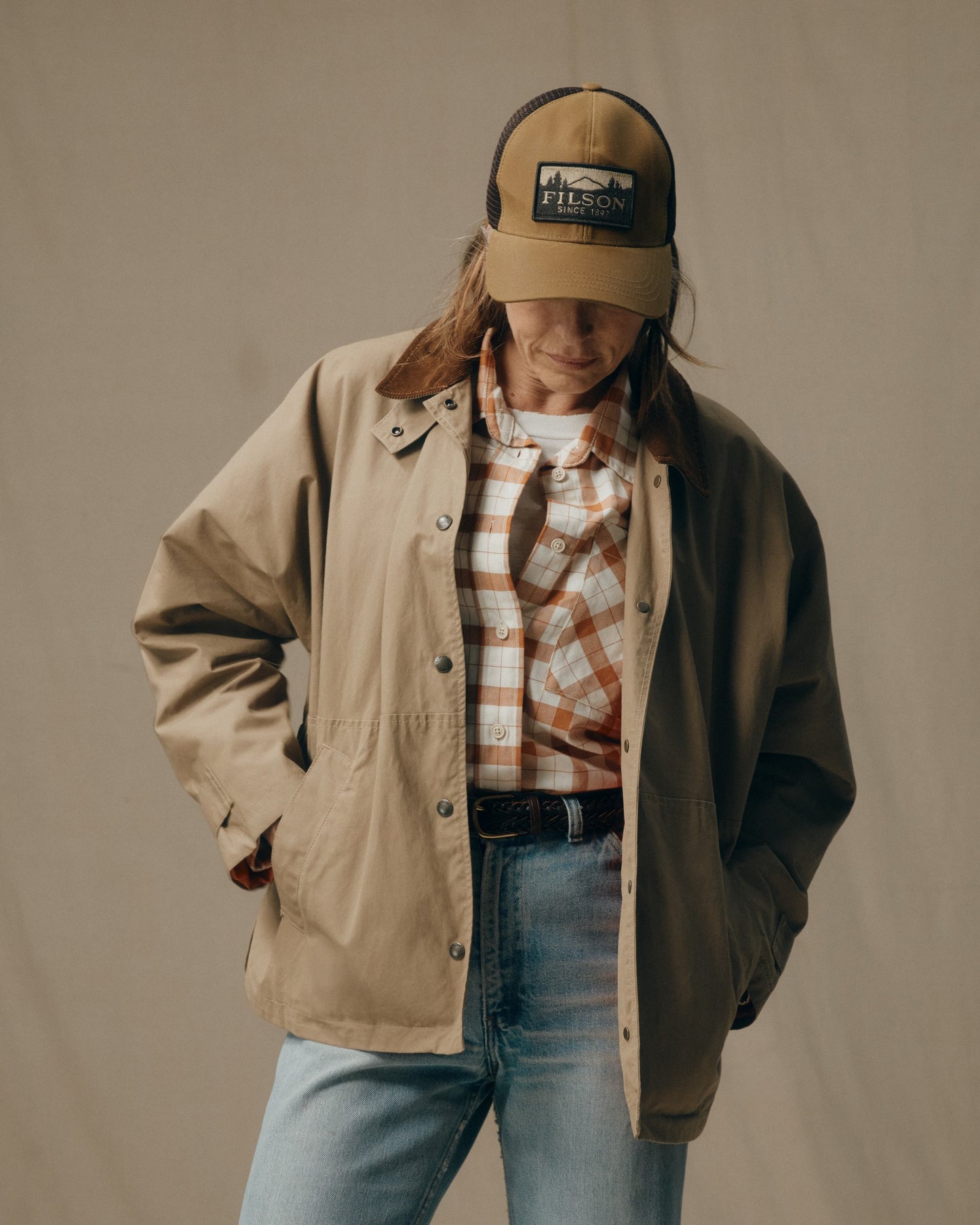 Women's Harbor Front Waxed Jacket - Marsh Tan