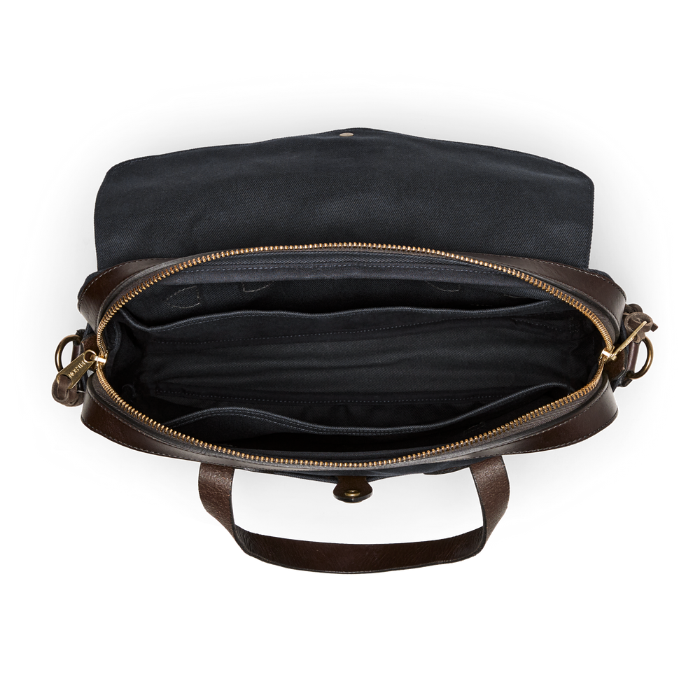 Alternate view of the Filson Rugged Twill Original Briefcase - Navy