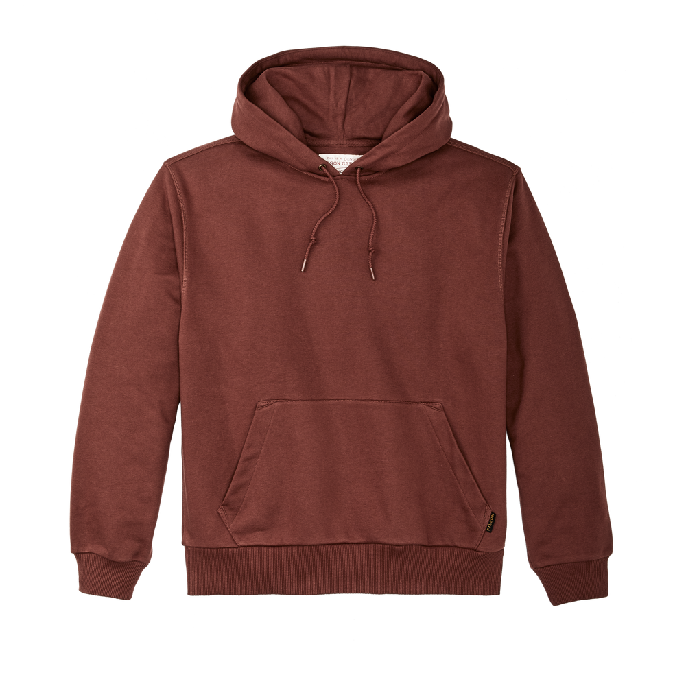 Front-facing image of the Filson Prospector Hoodie - Smoked Paprika