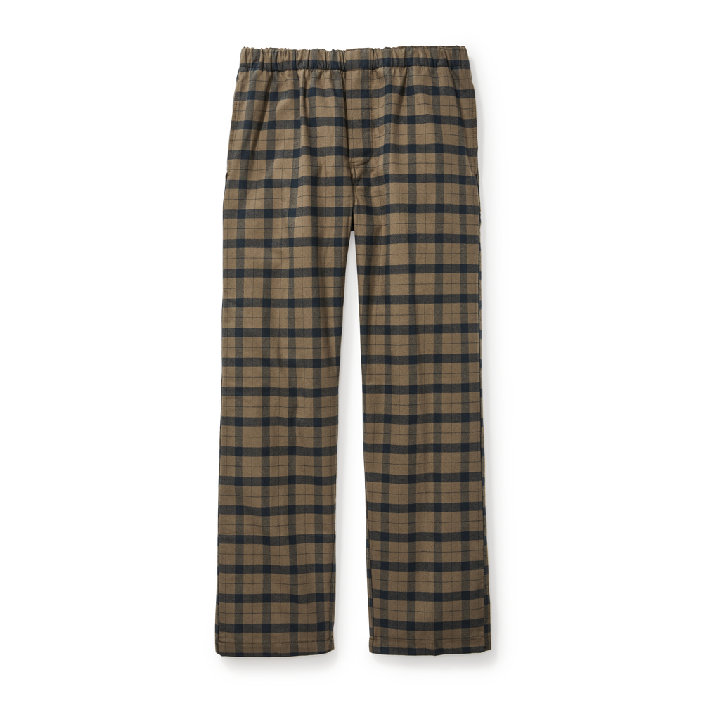Alaskan Guide Lounge Bottoms - Otter Green / Black Plaid