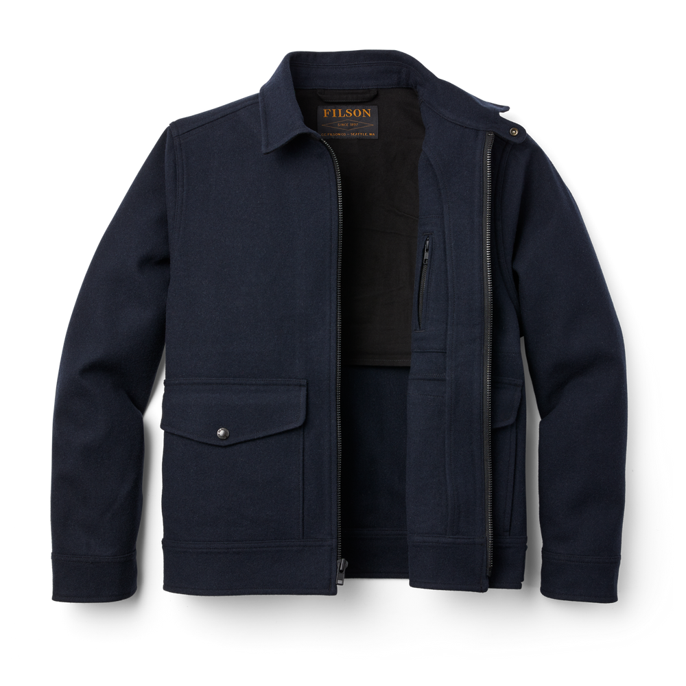 Alternate view of the Filson Seattle Wool Work Jacket - Dark Navy