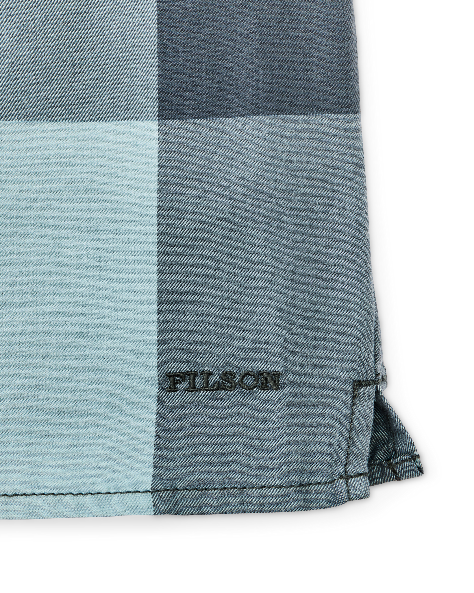 Women's Short Sleeve Camp Shirt - Storm Blue / Stone Plaid