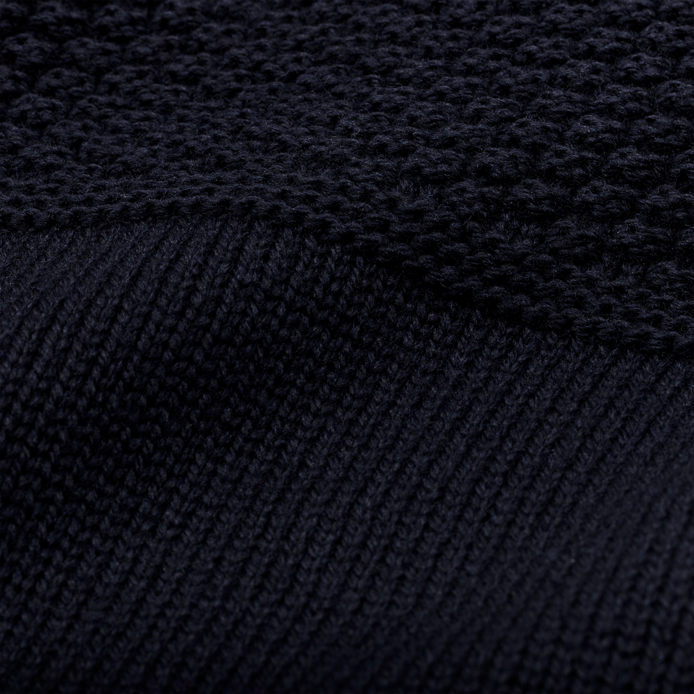 Alternate view of the Filson Wool Roll Neck Fisherman's Sweater - Navy