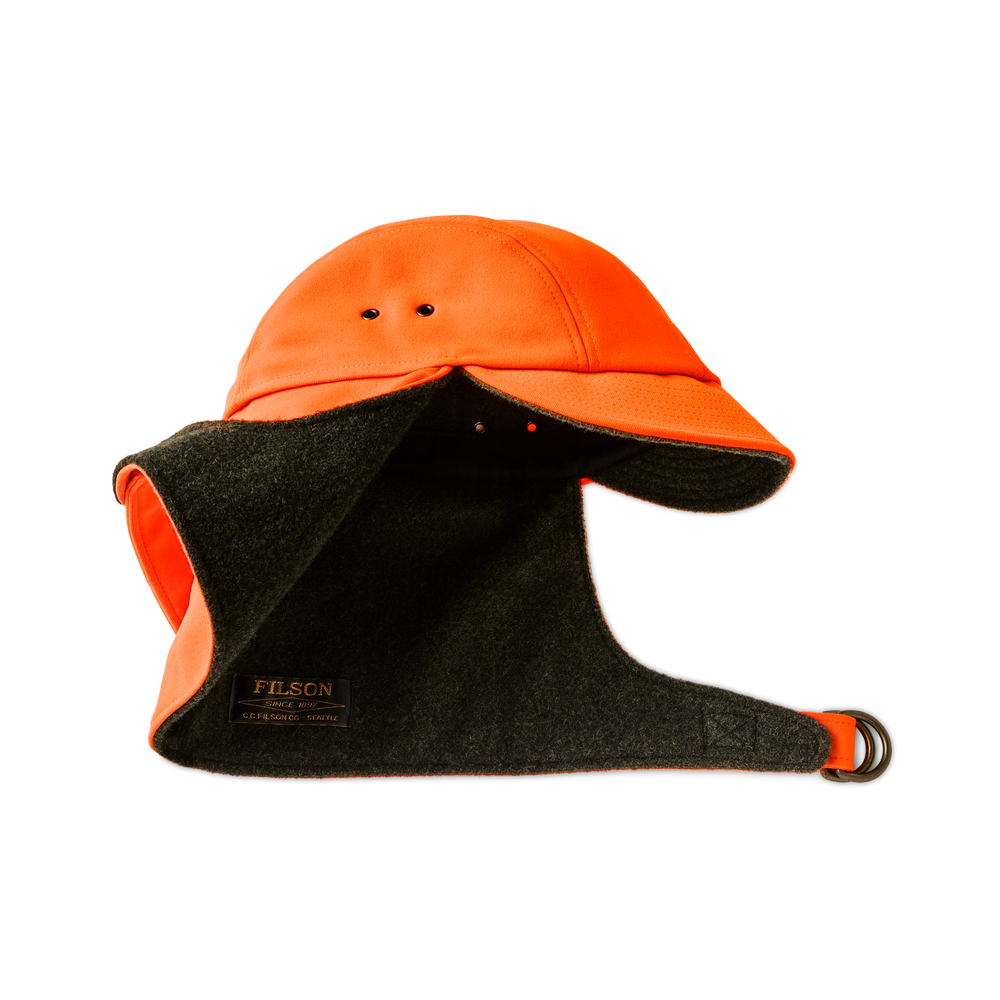 Alternate view of the Filson Big Game/upland Hat - Blaze Orange