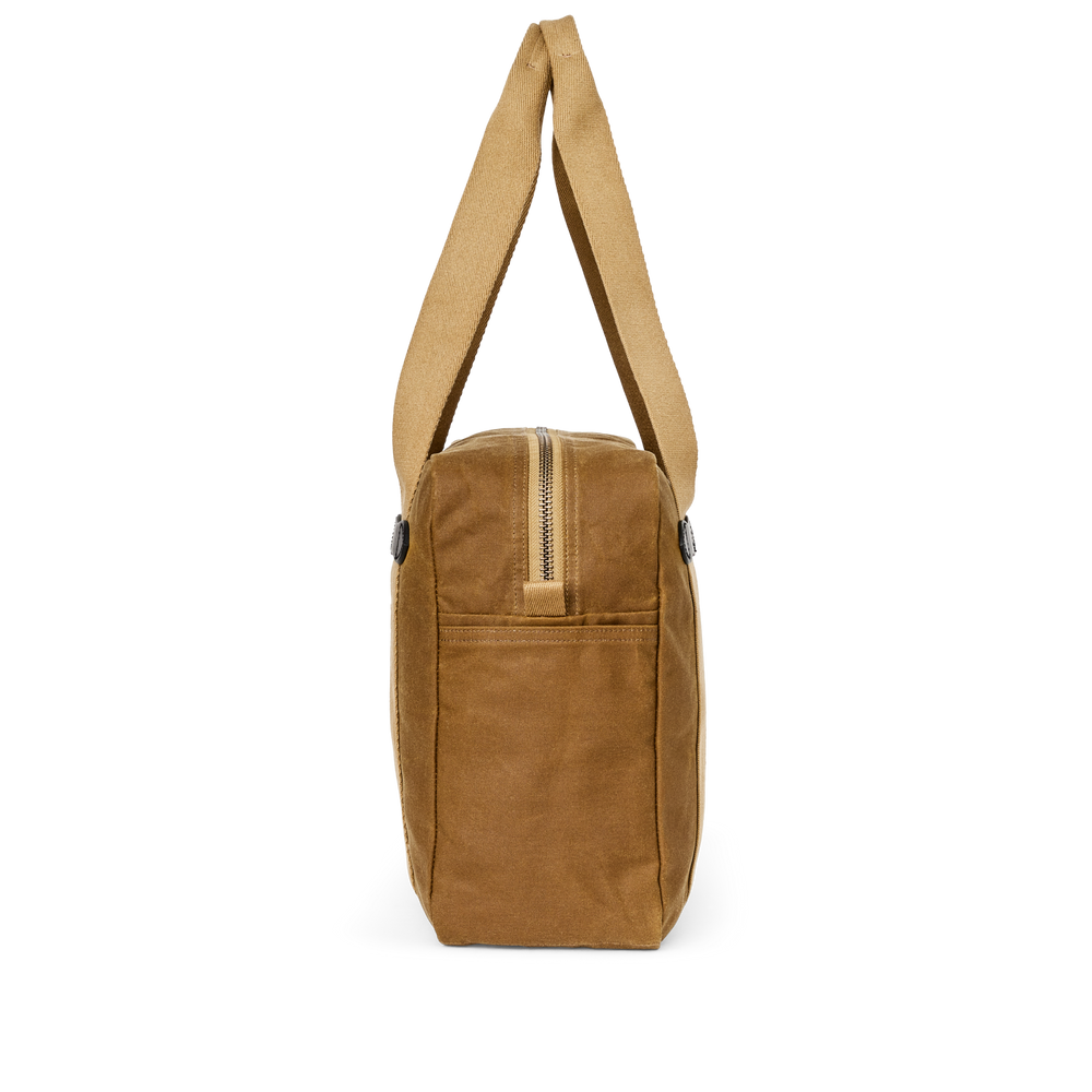Alternate view of the Filson Tin Cloth Zipper Tote Bag - Dark Tan