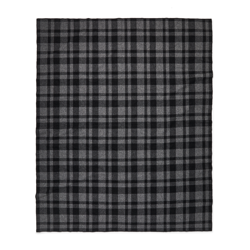 Alternate view of the Filson Mackinaw Wool  Blanket - Charcoal Black