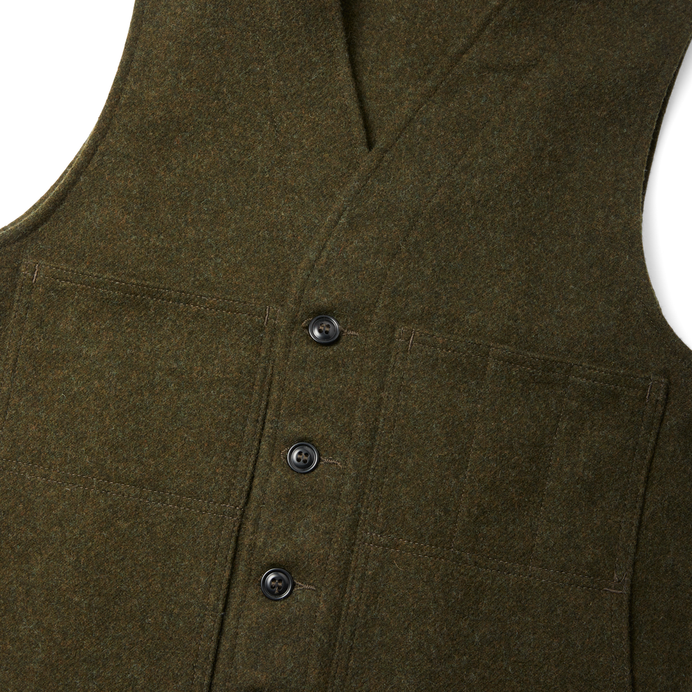 Alternate view of the Filson Mackinaw Wool Vest - Forest Green