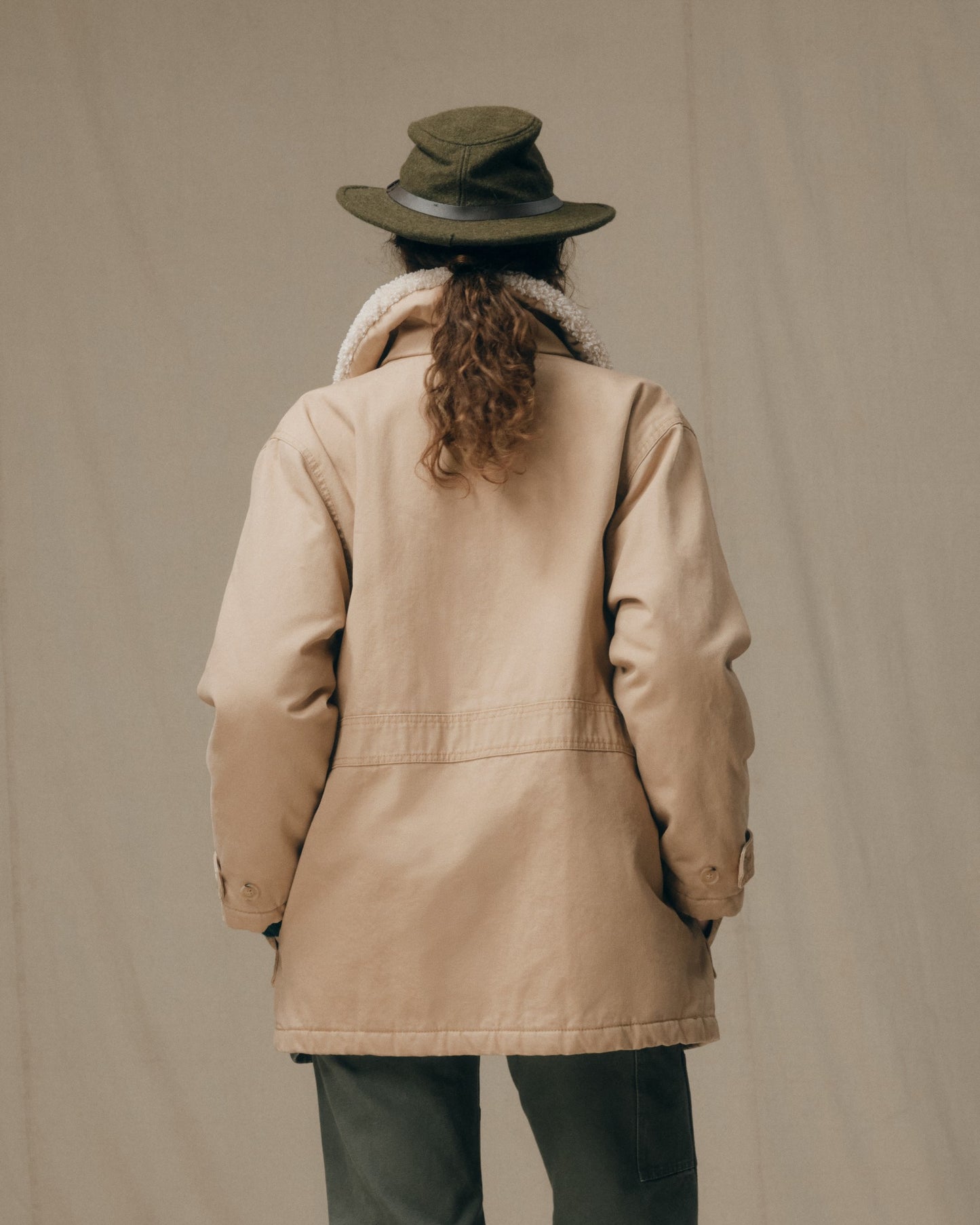 Women's Canvas Packer Coat - Natural